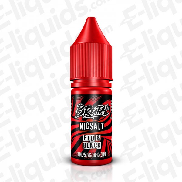 Red and Black Nic Salt E-liquid by Brutal