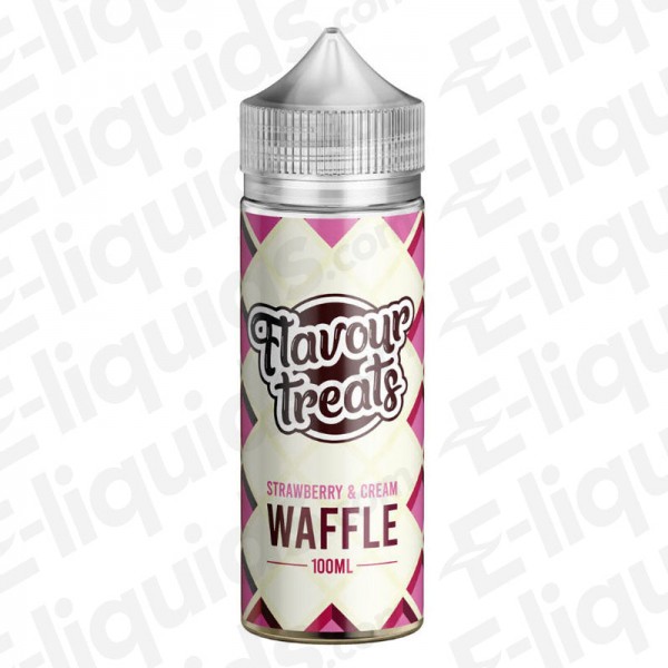 Strawberries and Cream Waffle Shortfill E-liquid by Flavour Treats