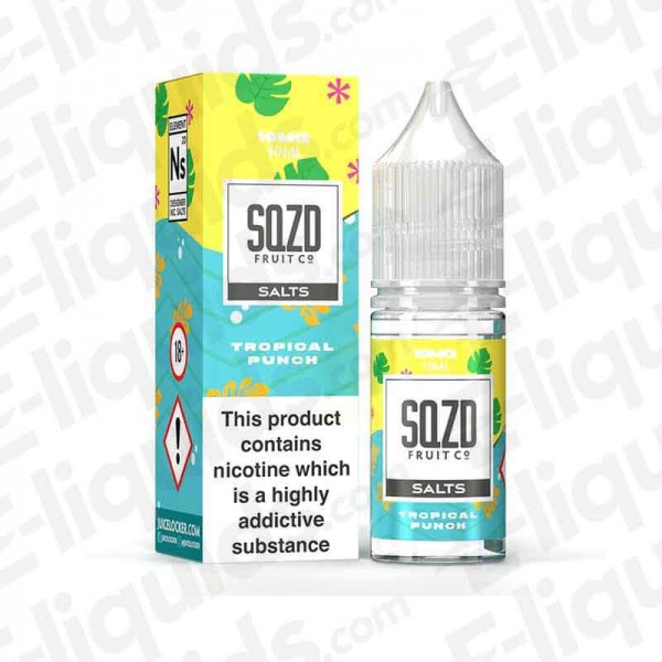 SQZD Nic Salt - Tropical Punch - 10ml - 10mg | Vapour juice