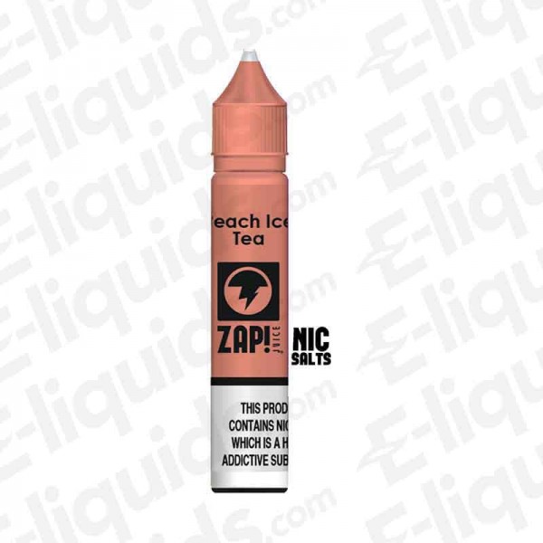 ZAP! - Peach Ice Tea Nic Salts - 20mg | Eliquid | UK e-liquids