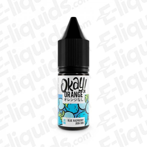 Blue Raspberry Bon Bon Nic Salt E-liquid by Okay Orange