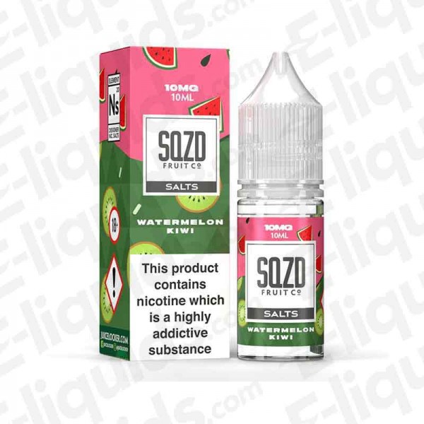 SQZD Nic Salt - Watermelon Kiwi - 10ml - 10mg | UK e-liquid