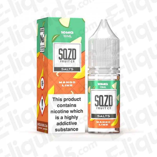 SQZD Nic Salt - Mango Lime - 10ml - 10mg | Buy E-liquid | Vape store