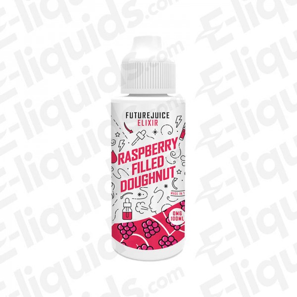 Exilirs Raspberry Filled Doughnut Shortfill Eliquid by Future Juice