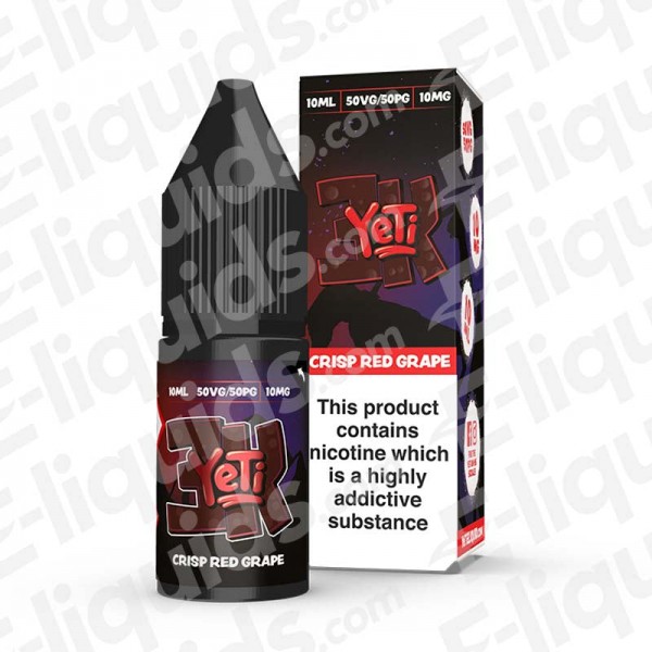 Crisp Red Grape Nic Salt E-liquid by Yeti 3K