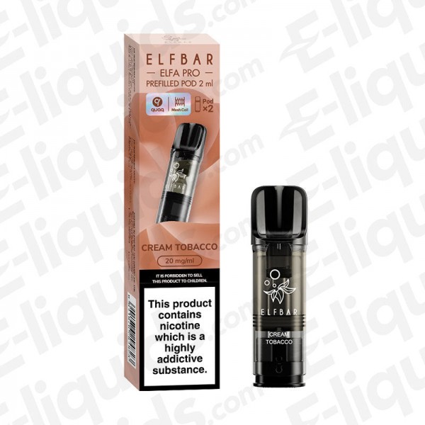 Elf Bar ELFA PRO Pre-Filled Vape Pods - Cream Tobacco