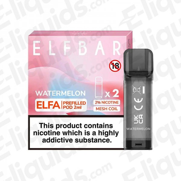 Elf Bar ELFA Pre-Filled Vape Pods - Watermelon