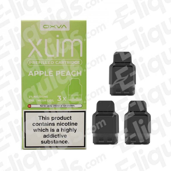 Apple Peach Oxva Xlim Pre-Filled Vape Pods