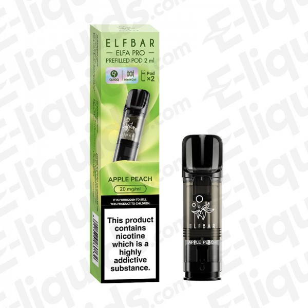 Elf Bar ELFA PRO Pre-Filled Vape Pods - Apple Peach