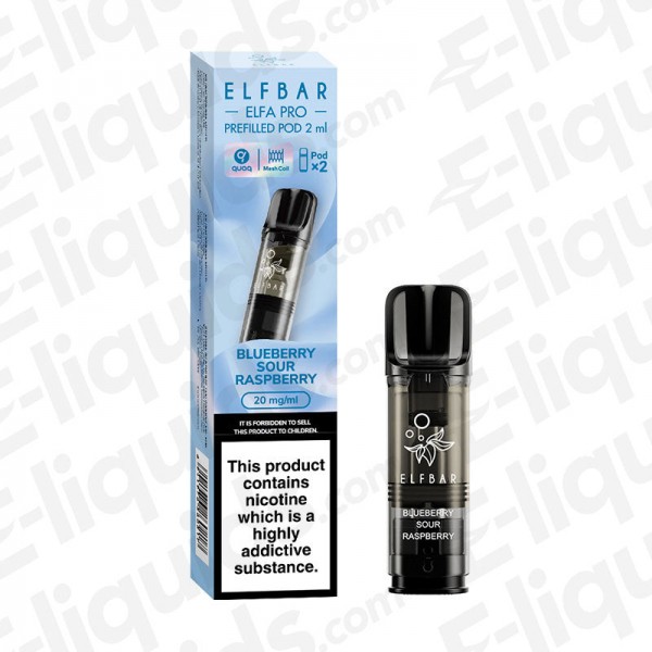 Elf Bar ELFA PRO Pre-Filled Vape Pods - Blueberry Sour Raspberry