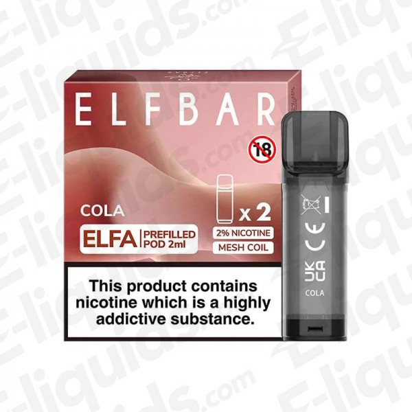 Elf Bar ELFA Pre-Filled Vape Pods - Cola