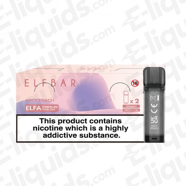 Elf Bar ELFA Pre-Filled Vape Pods - Juicy Peach