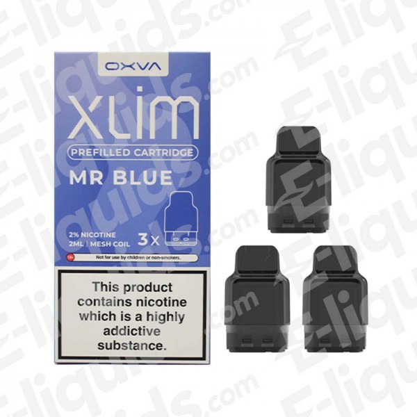 Mr Blue Oxva Xlim Pre-Filled Vape Pods