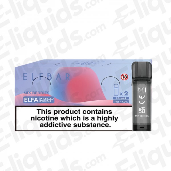 Elf Bar ELFA Pre-Filled Vape Pods - Mix Berries