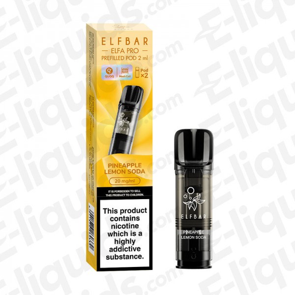 Elf Bar ELFA PRO Pre-Filled Vape Pods - Pineapple Lemon QI