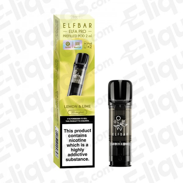 Elf Bar ELFA PRO Pre-Filled Vape Pods - Lemon Lime