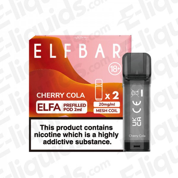 Elf Bar ELFA Pre-Filled Vape Pods - Cherry Cola